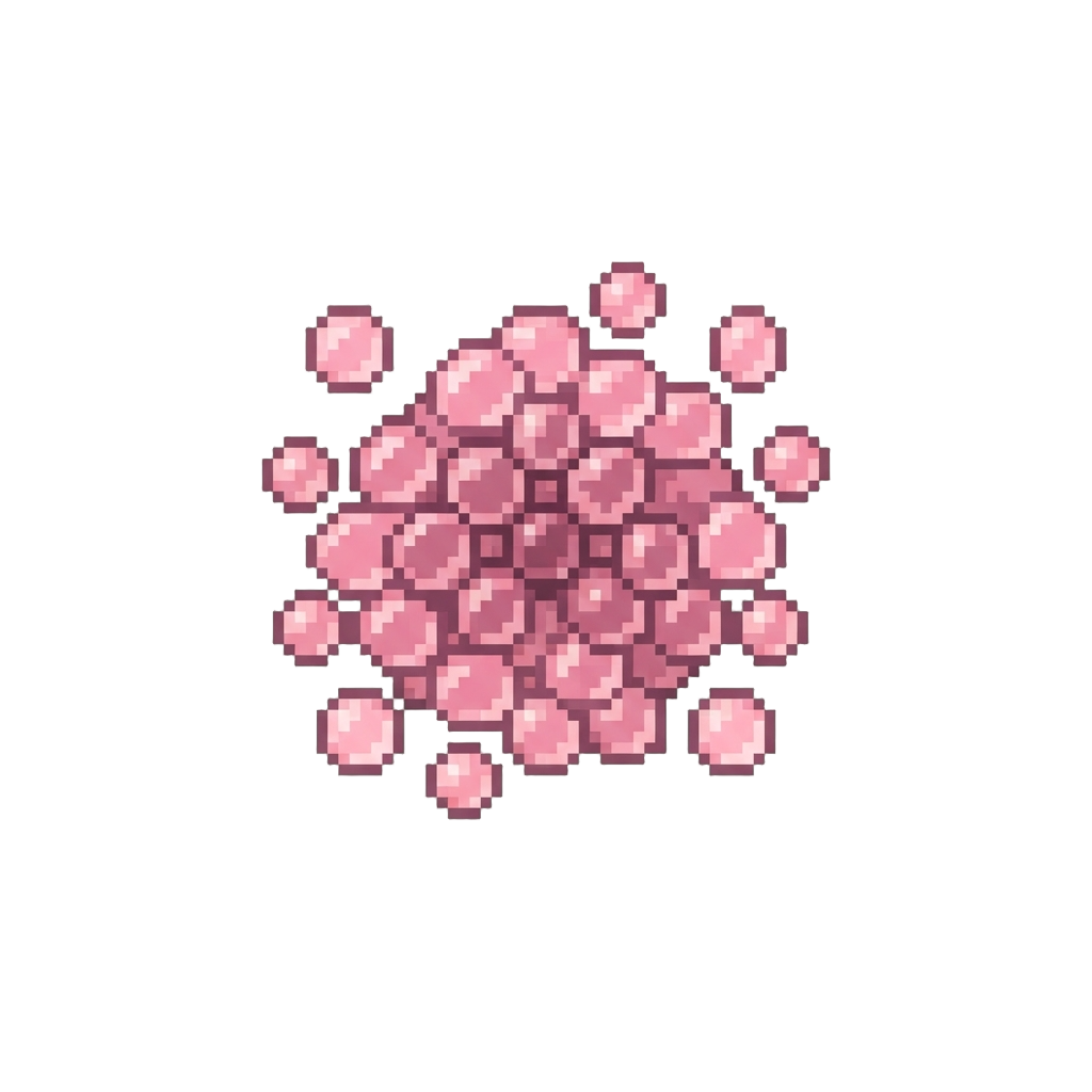 A Burst of Pastel Pink Water Beads