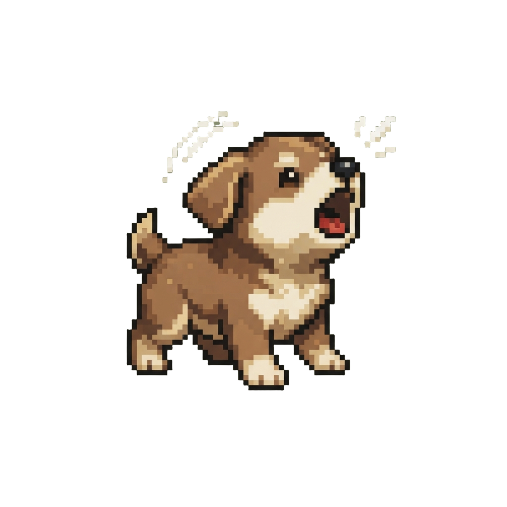 A Pet Barking Loudly Nearby