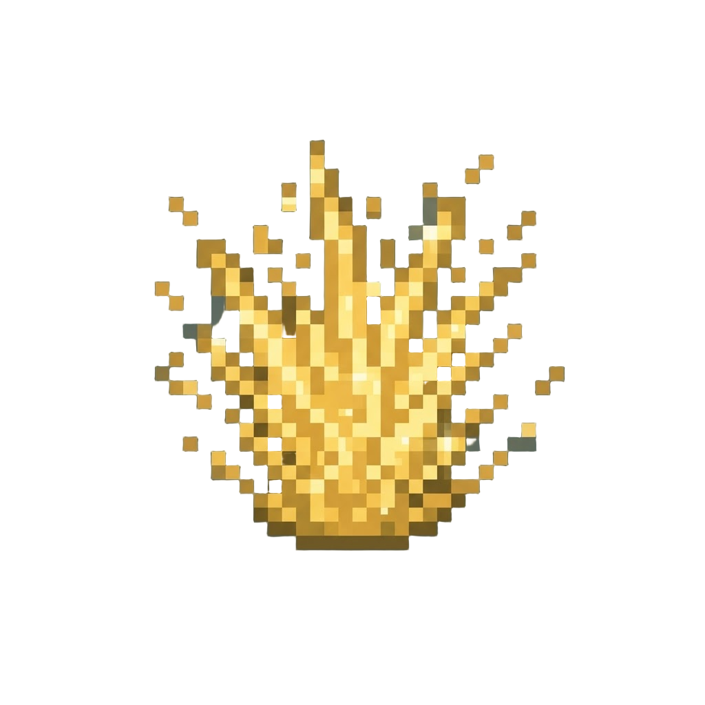 A Dazzling Shower of Golden Holy Sparks