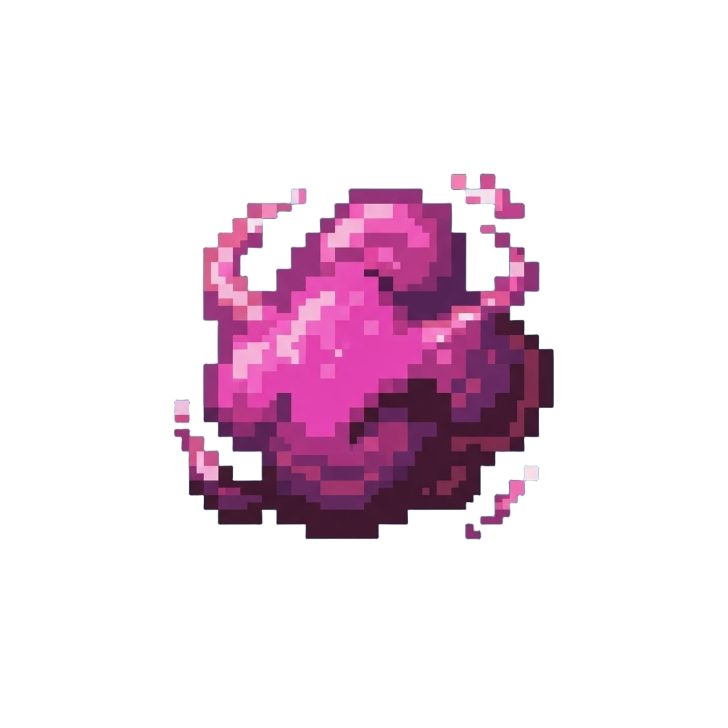 A Glowing Magenta Energy Cloud