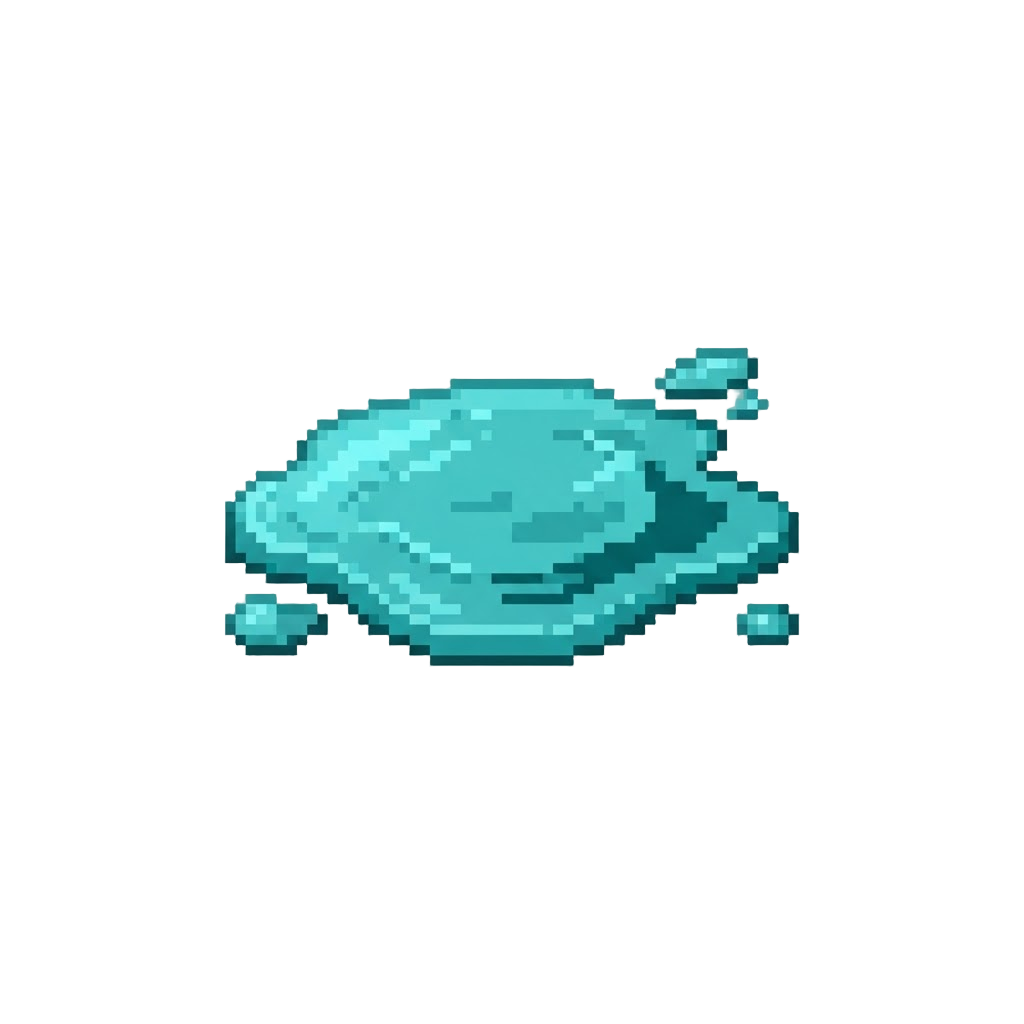 A Translucent Turquoise Puddle