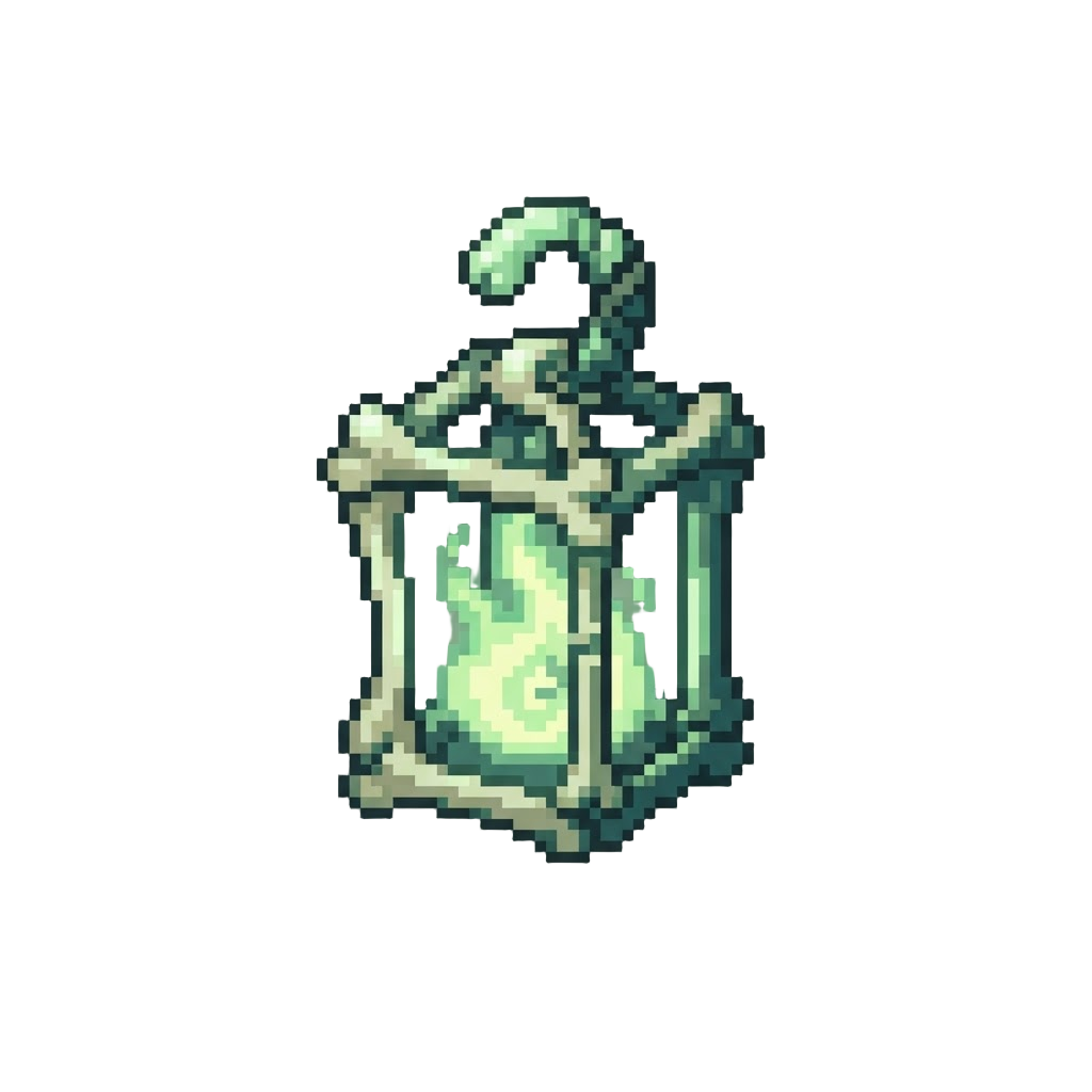 A Ghostly Green Bone Light