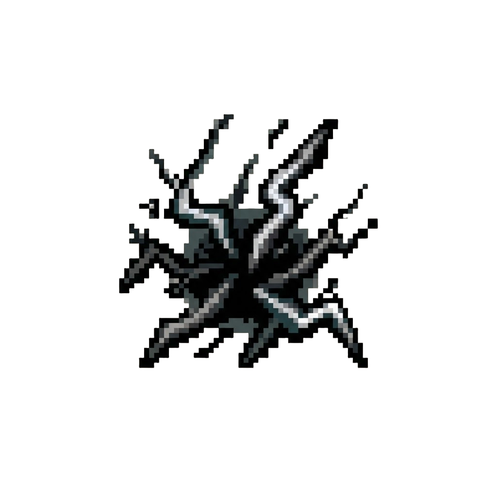 A Crackling Black-lightning Aura