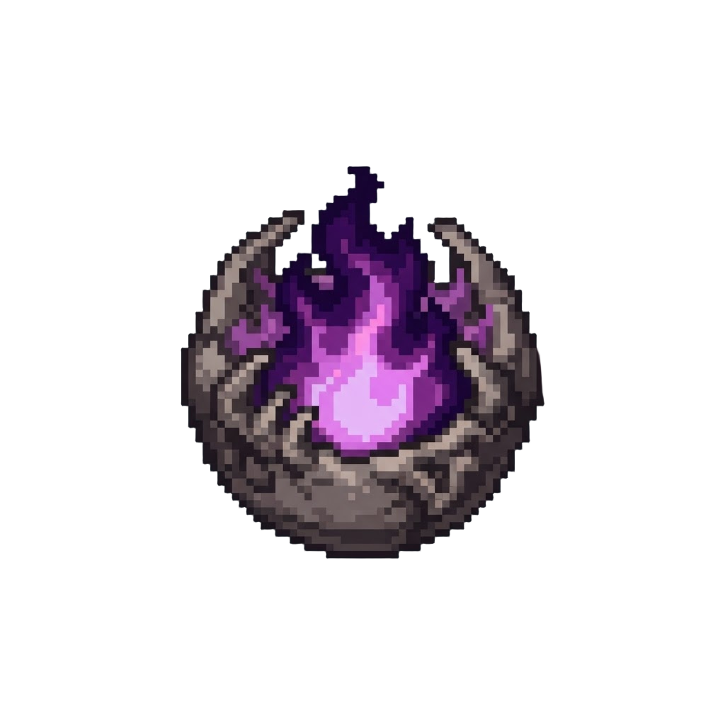 A Sinister Violet Marrow Flame