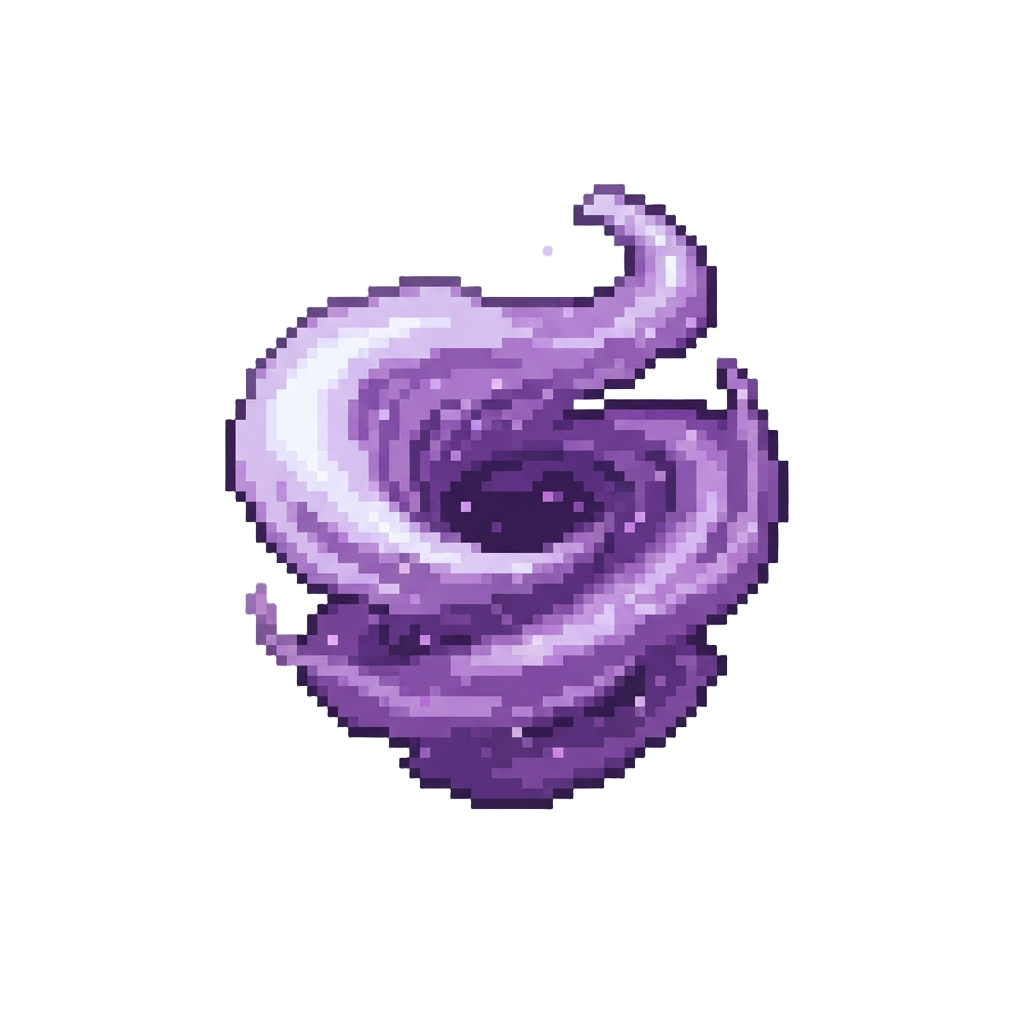 A Shimmering Violet Phantom Mist