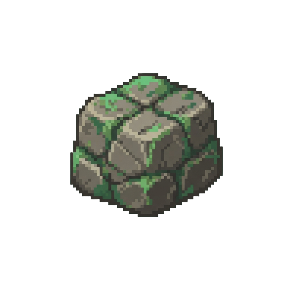 Moss-covered Ancient Cobblestone