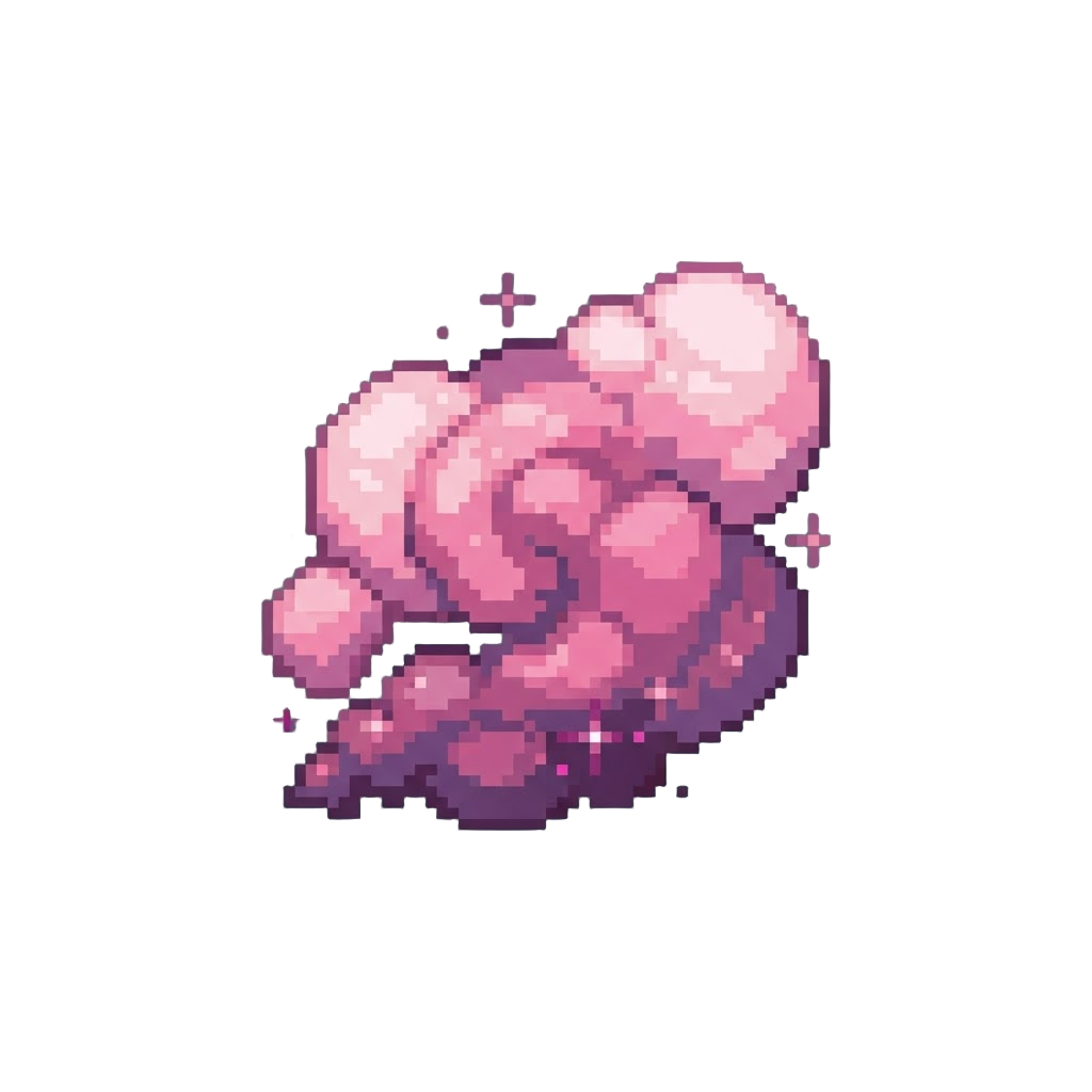 A Soft Cloud of Pink Magical Smoke