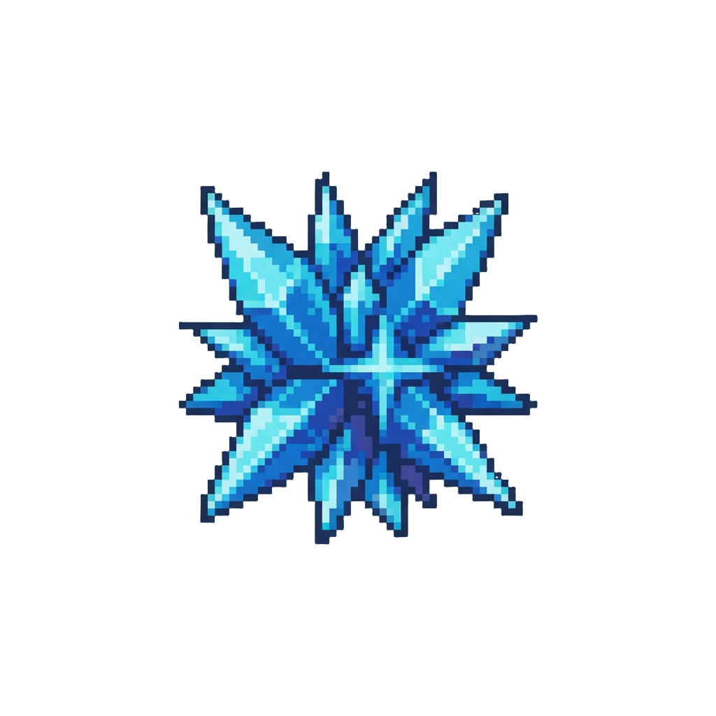 A Burst of Bright Blue Starbursts