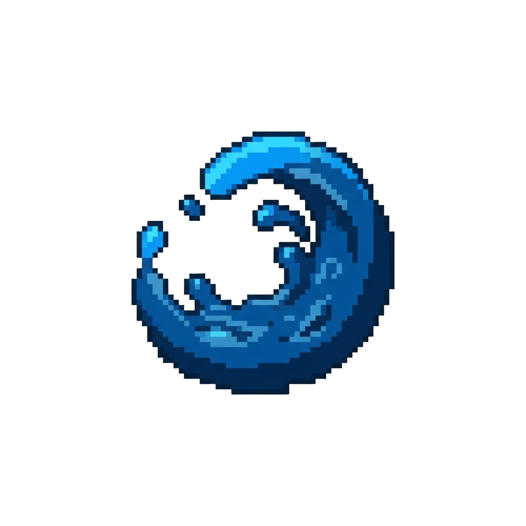 A Swirling Navy Blue Splash