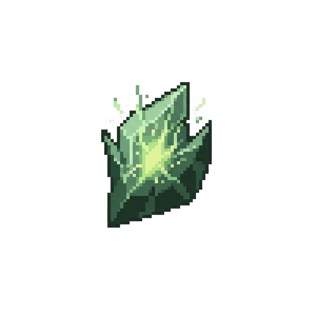 A Pale Jade-green Decay Pulse