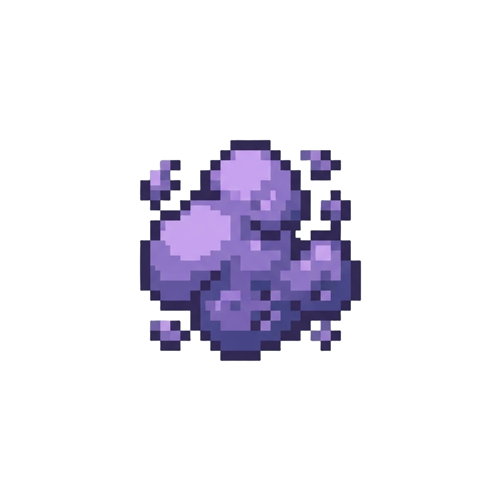 A Tiny Cloud of Purple Dust