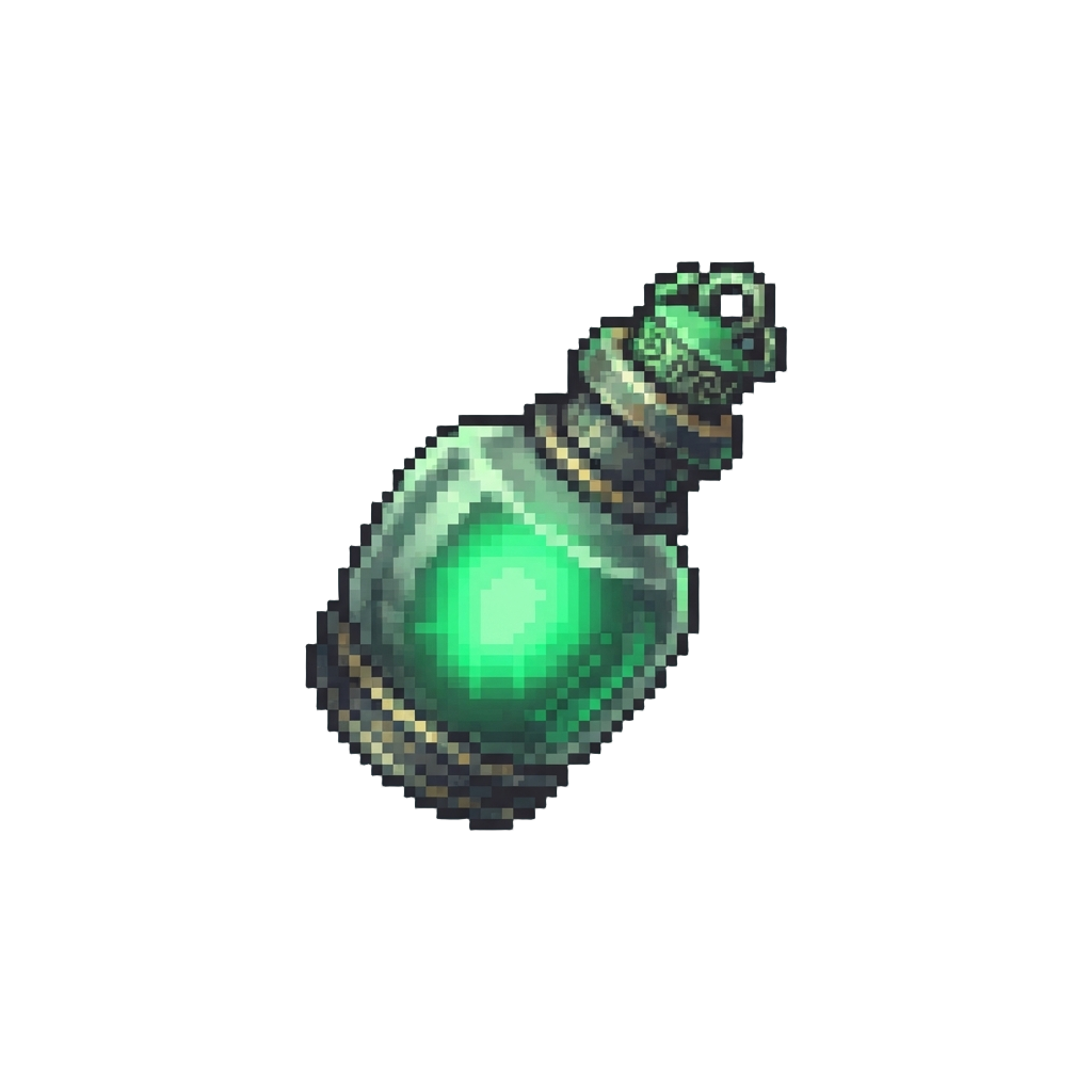 A Ghostly Emerald Green Glow