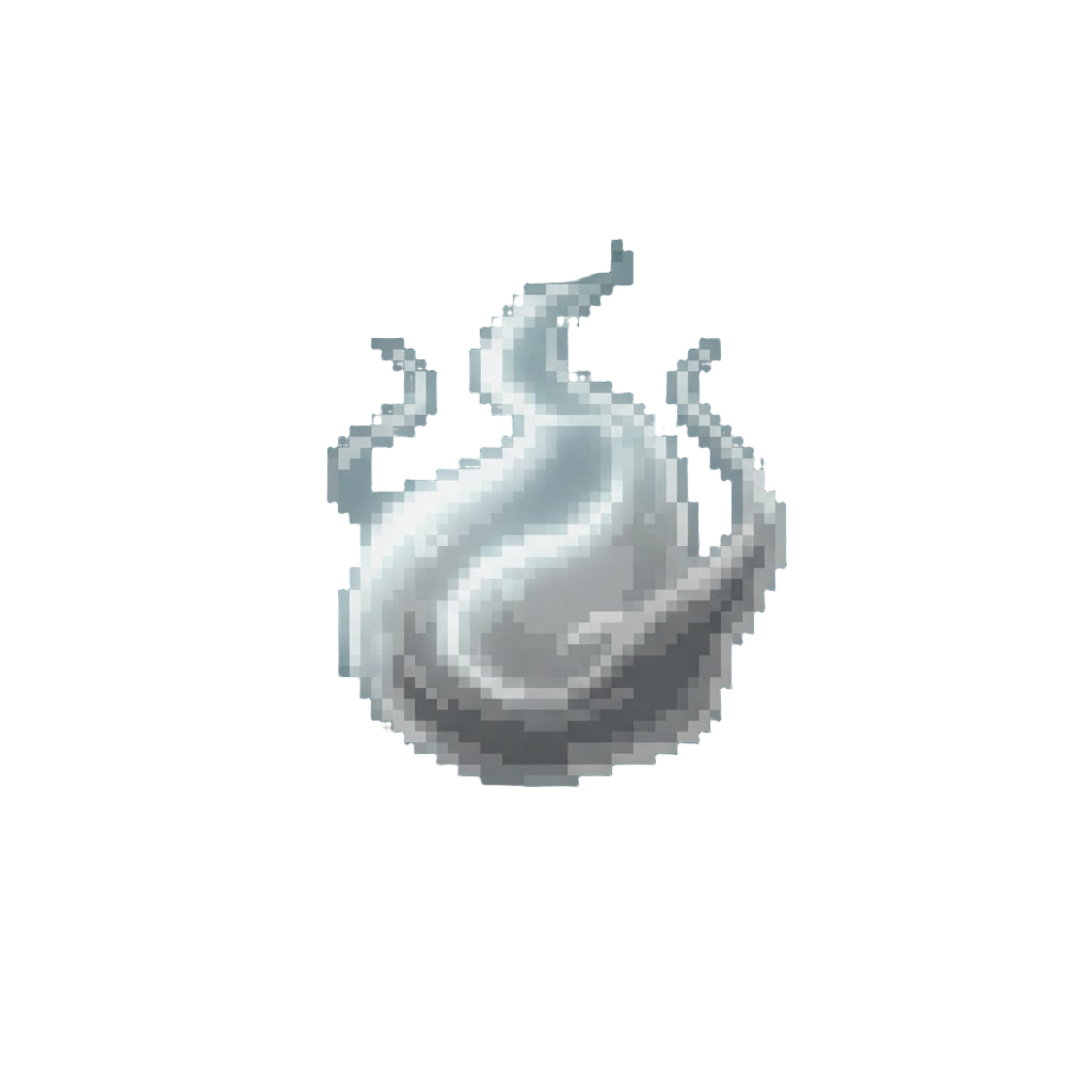 A Translucent Silver Spirit Aura