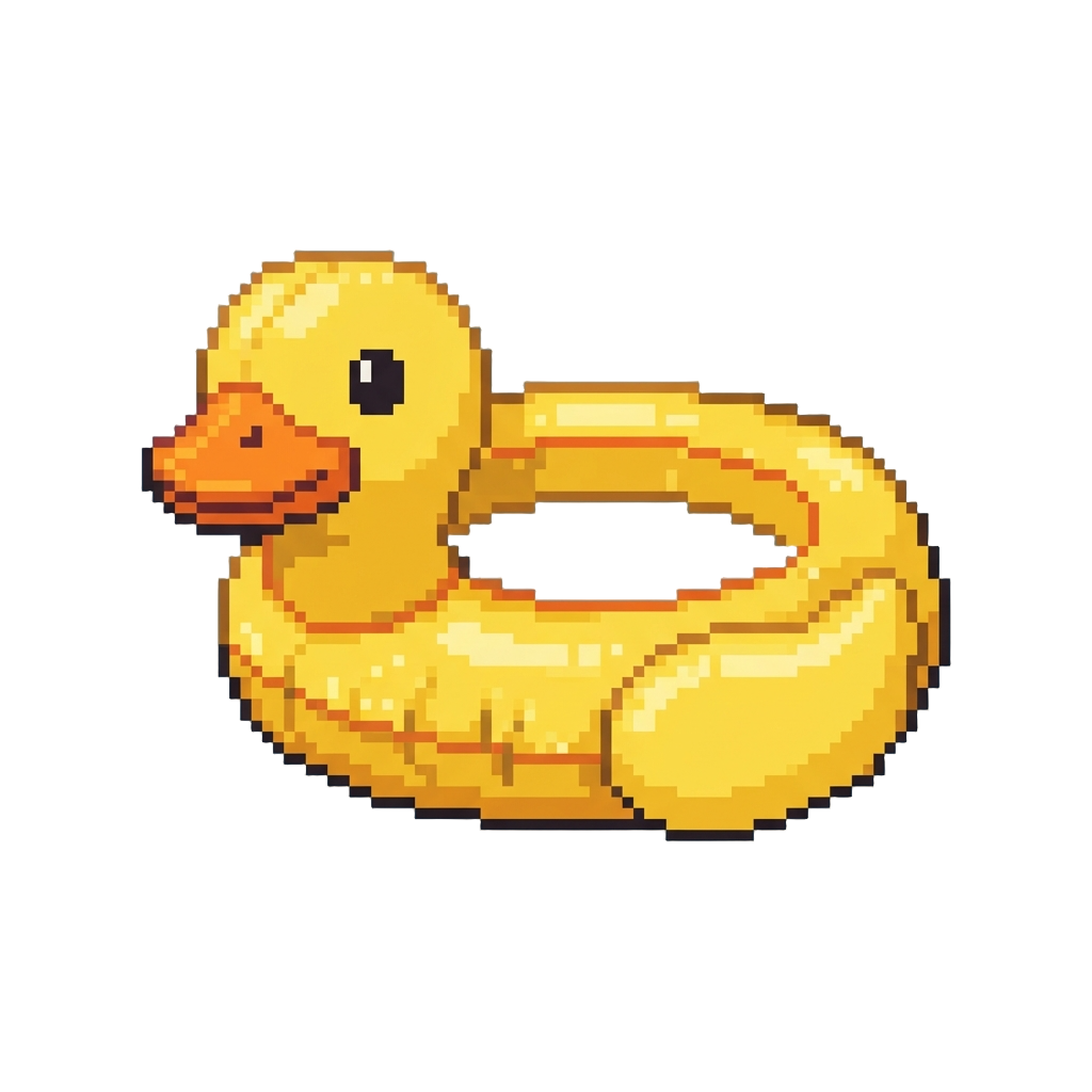 A Giant Inflatable Duckling Paddling Pool