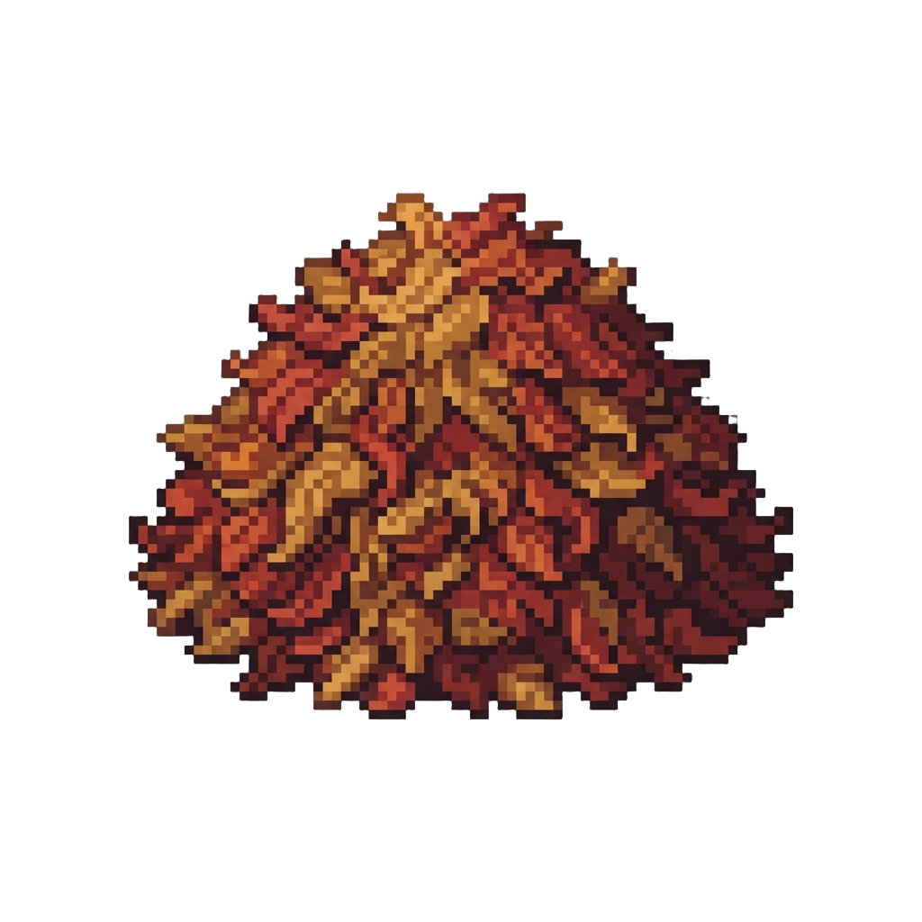 A Massive Fluffy Pile of Autumn Leaves