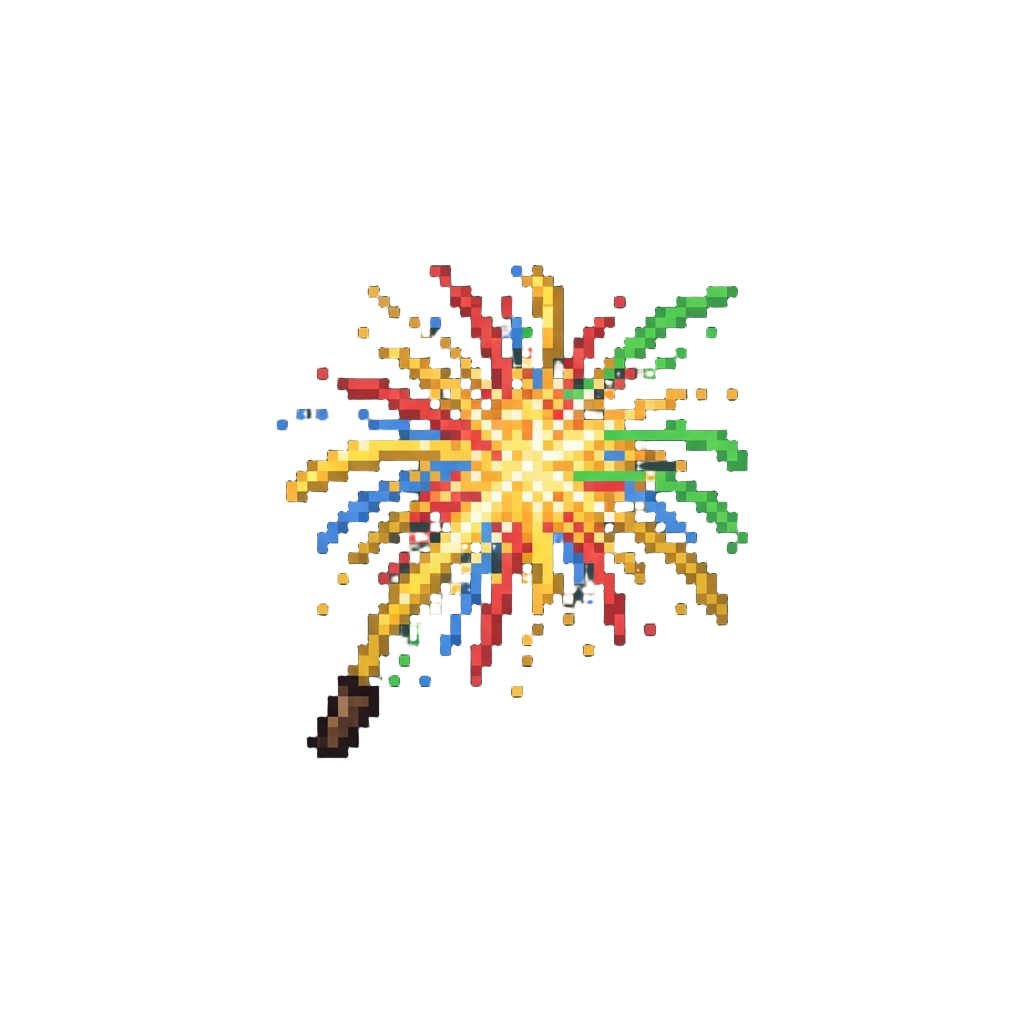 A Soaring Glitzy Fireworks Display