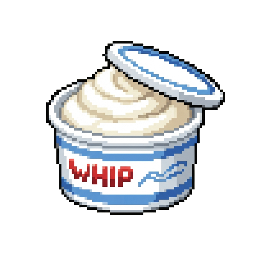 A Massive Tub of Fluffy Whipped Cream
