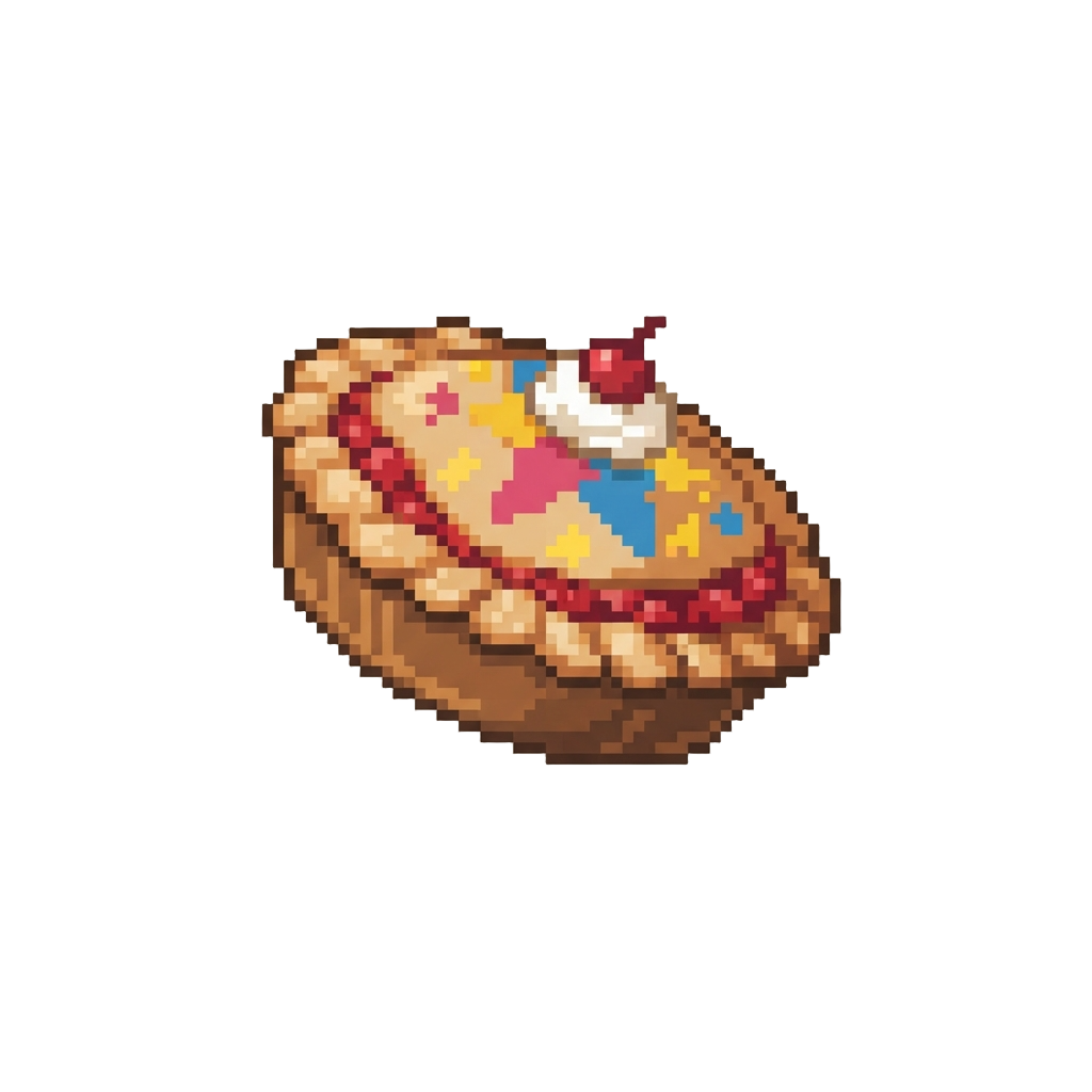 A Flying Pie Tossed by a High-wire Clown