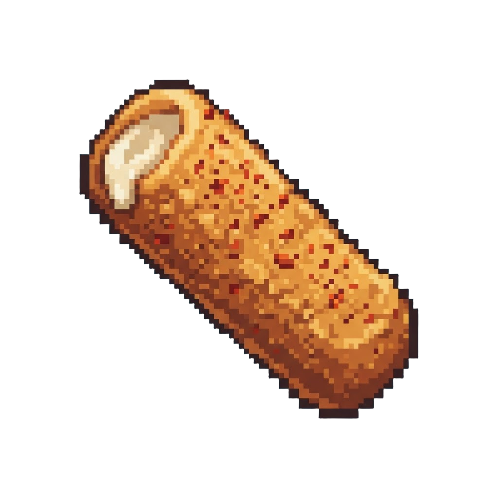 A Ghost Pepper Dusted Mozzarella Stick