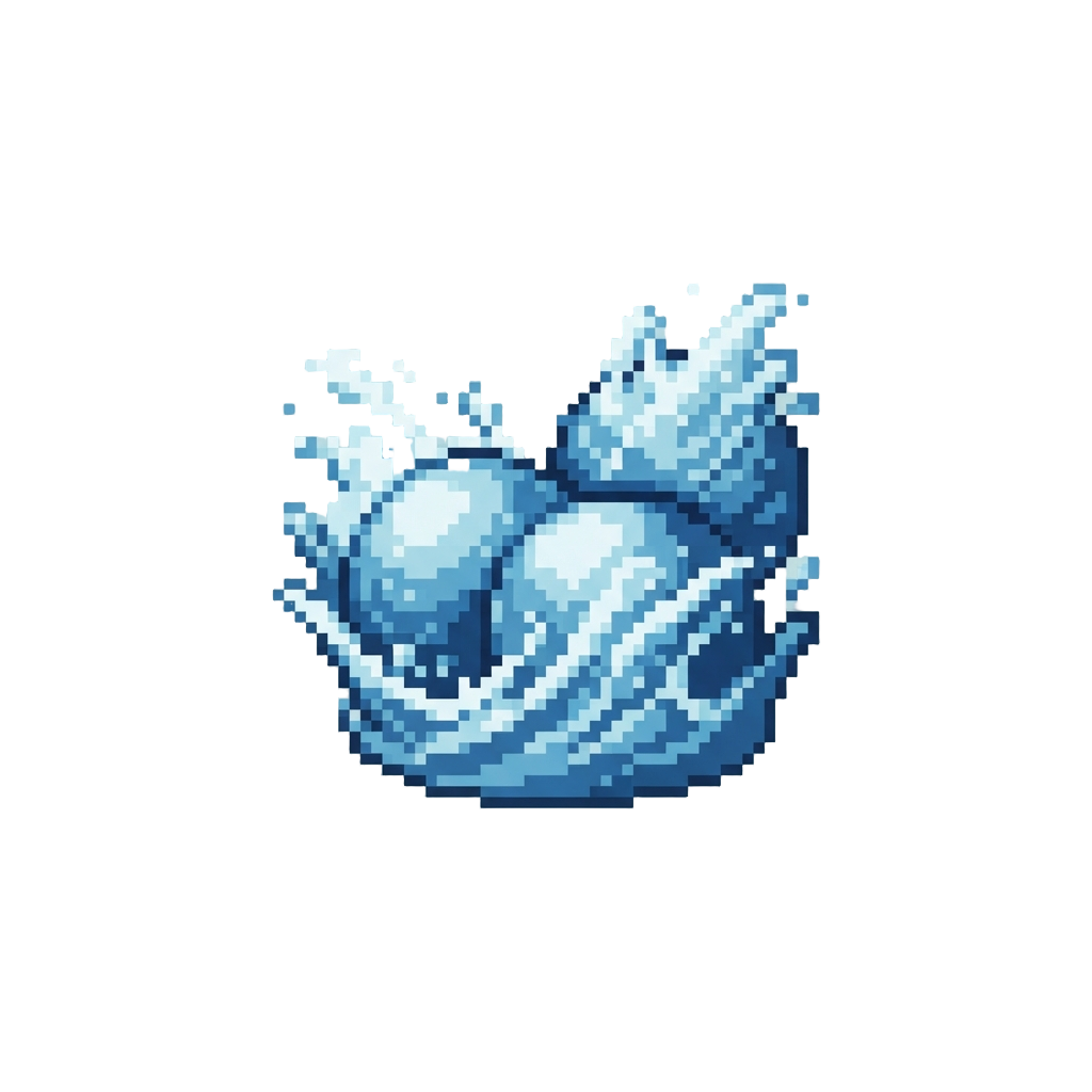 A Crisp Double Cannonball Wave Splash