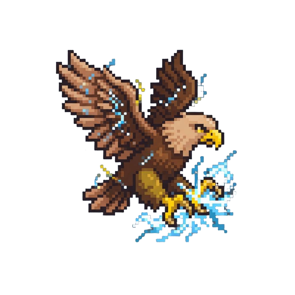 A Mythical Roc (giant Thunder Eagle) Crackling with Storm Energy and Massive Talons