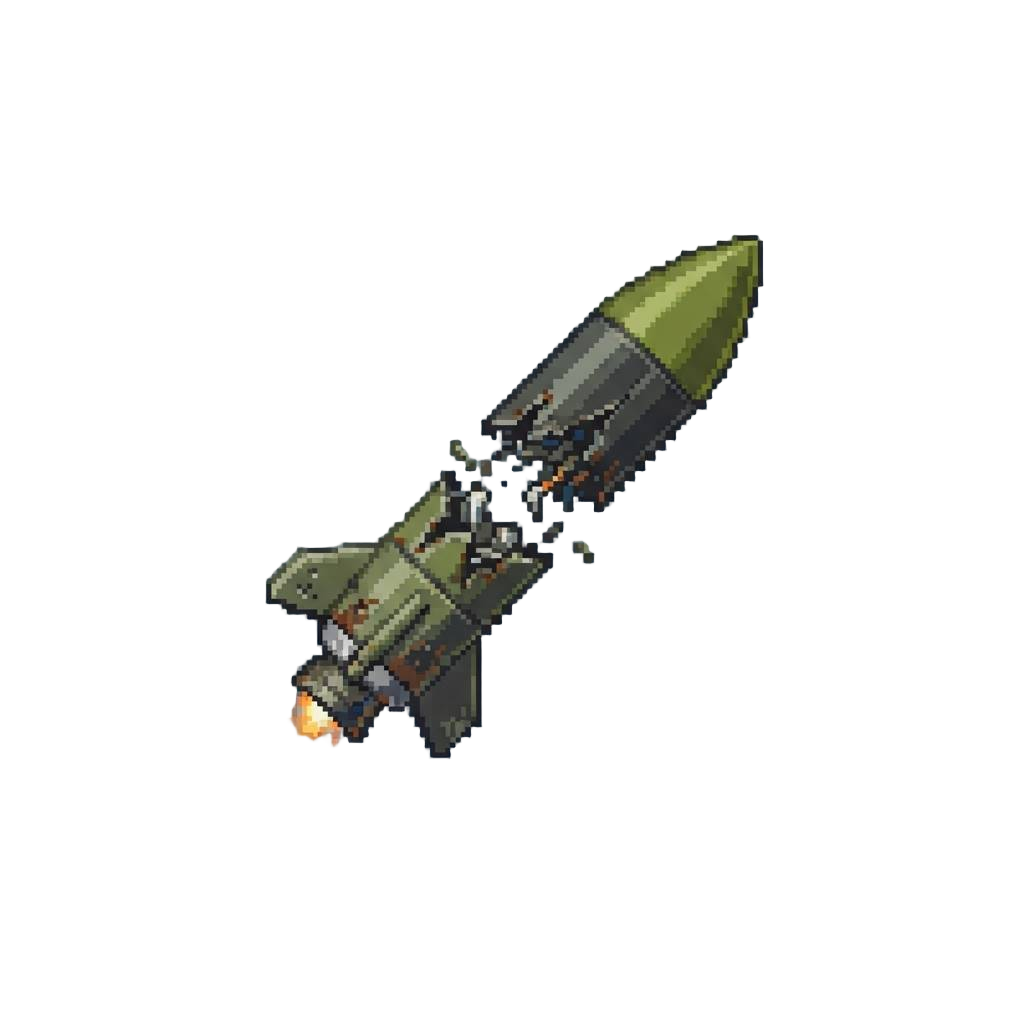 Having the Missile Fall in Half and Plummeting to Earth Again