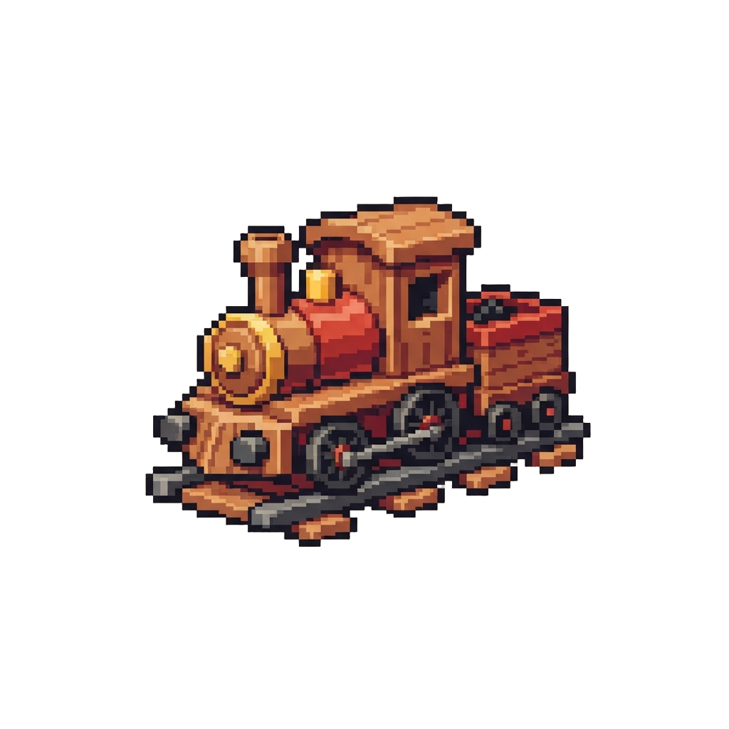 A Wooden Toy Train