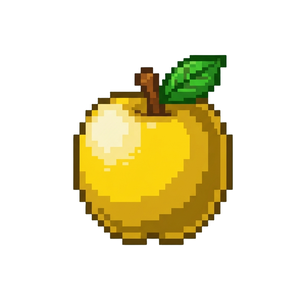 A Radiant Golden Apple