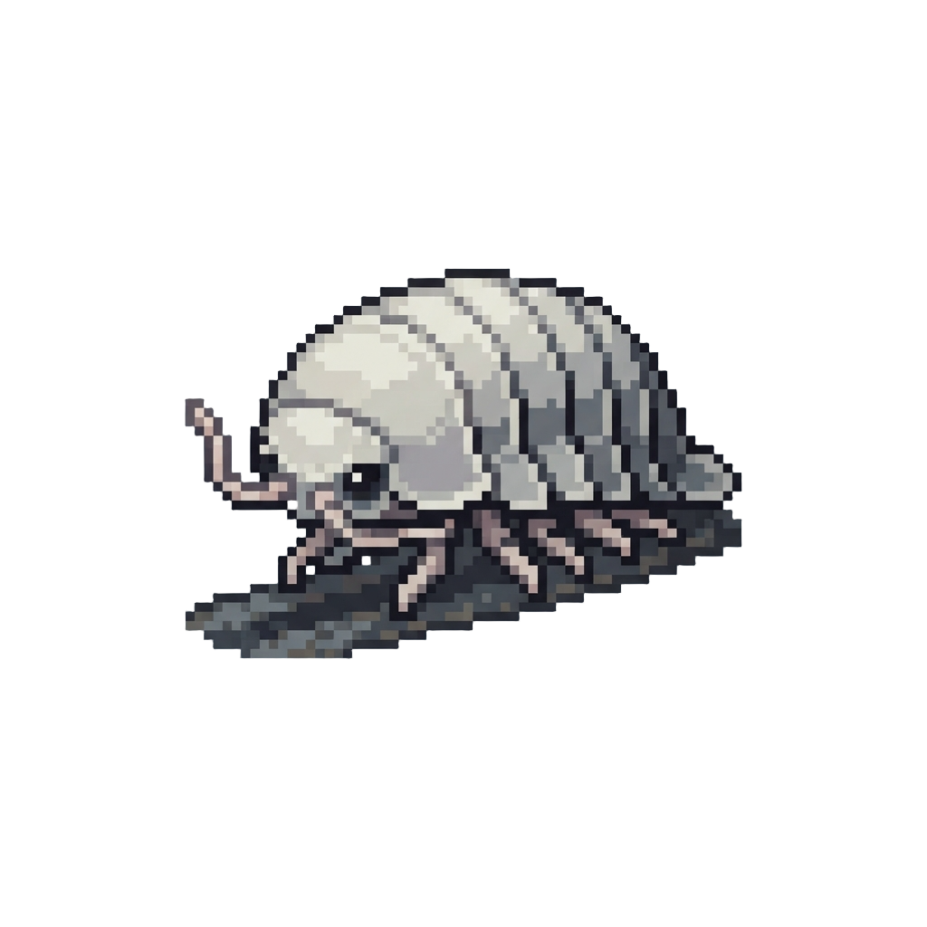 A Giant Pale Isopod Scuttling on the Trench Ridge