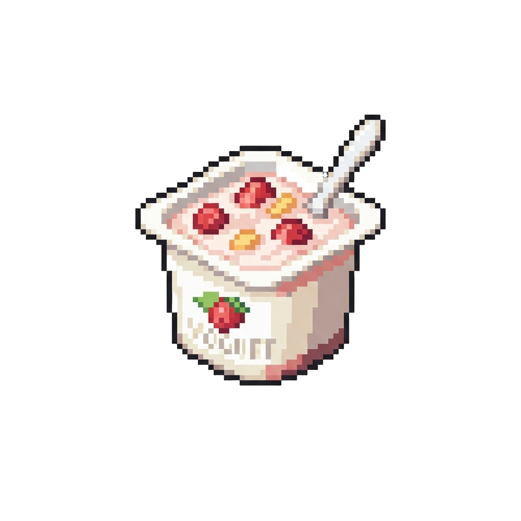 A Small Tub of Fruit Yogurt