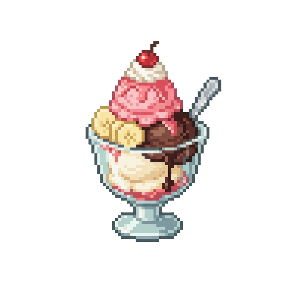 A Gigantic Layered Ice Cream Sundae