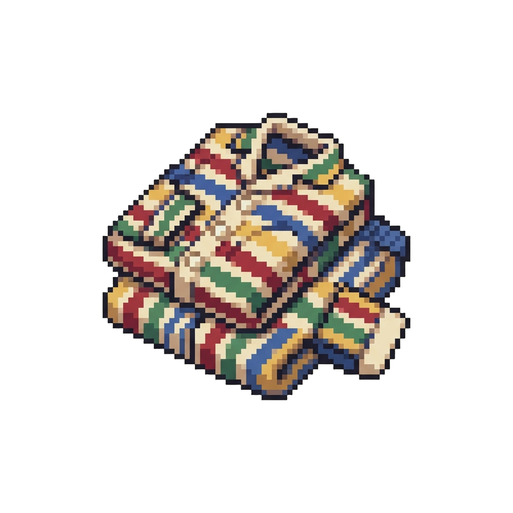 A Pair of Colorful Striped Pajamas