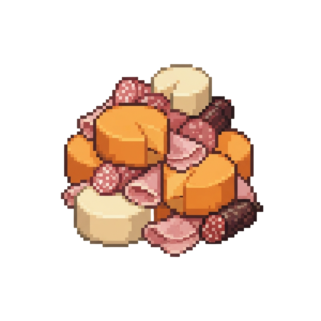 An Avalanche of Giant Cheese Wheels and Deli Meats