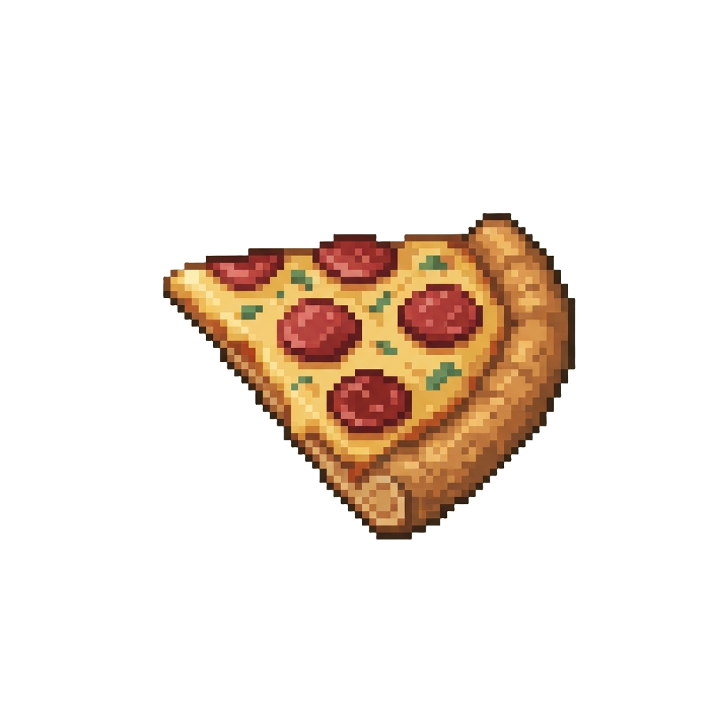 A Cool Single Slice of Pepperoni Pizza