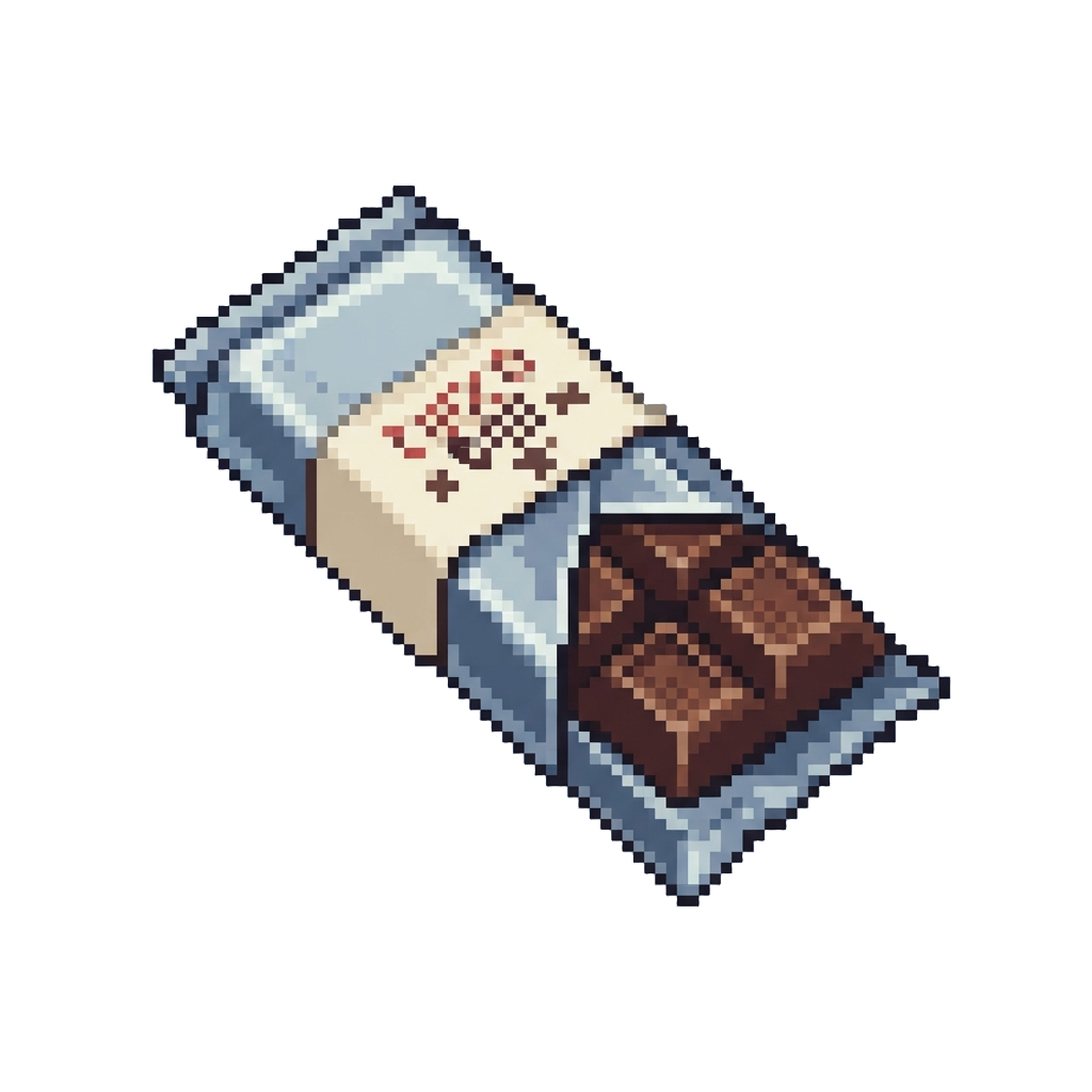 A Single Wrapped Chocolate Bar