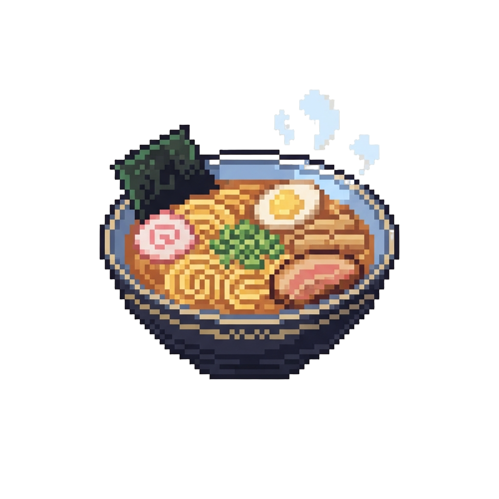 A Glowing Bowl of Ramen with All the Toppings