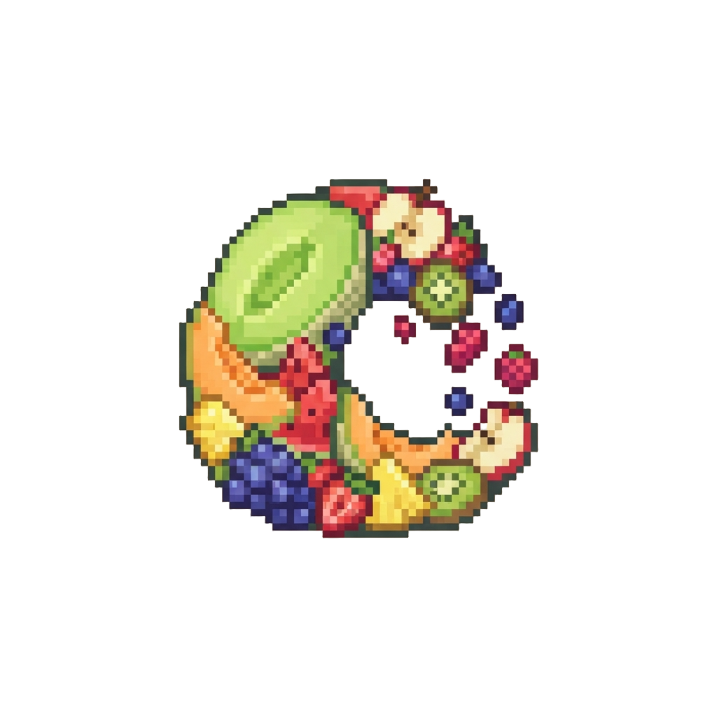 A Giant Wave of Fresh Fruit and Melon Slices