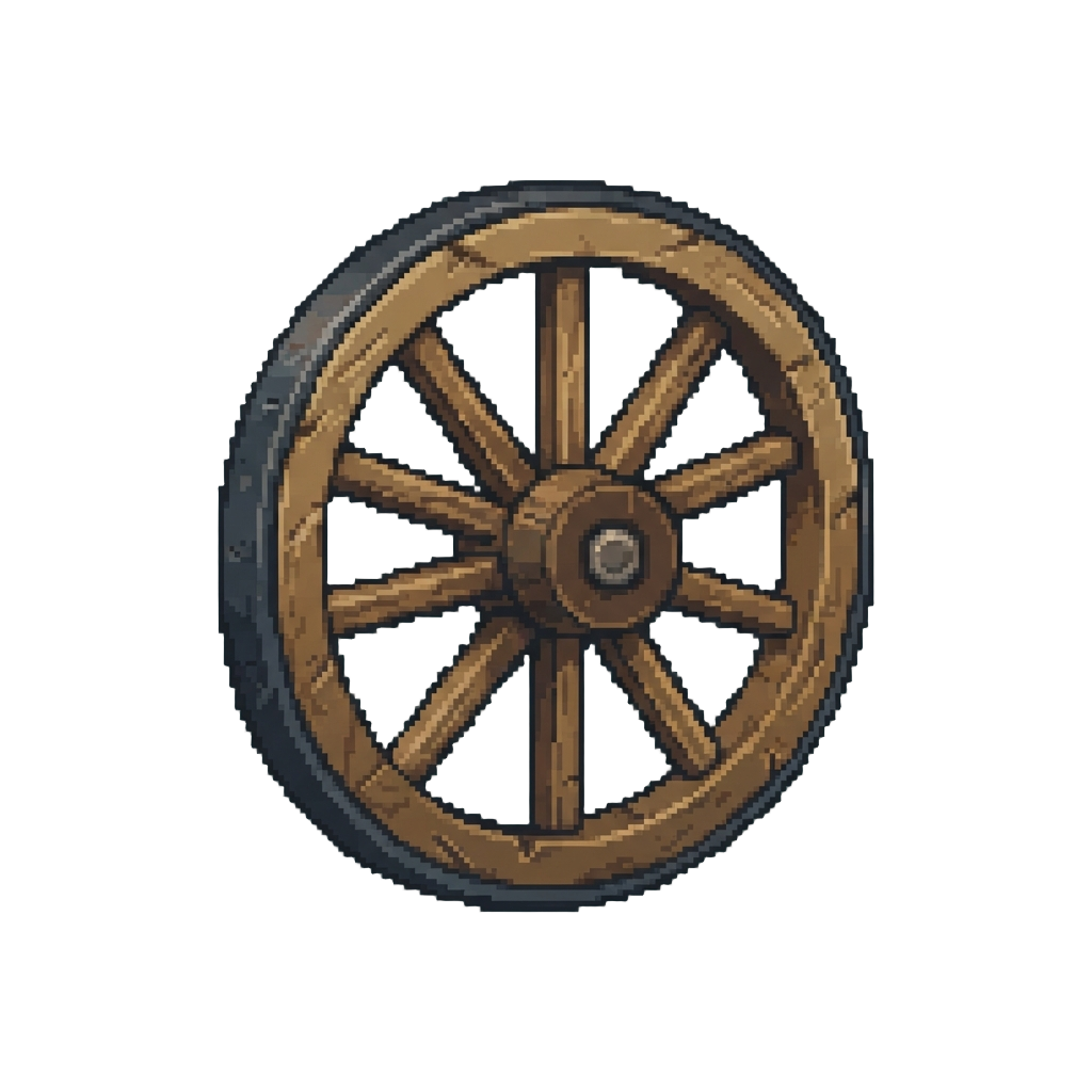 Wooden Wagon Wheels That Wobble Awkwardly When Turning