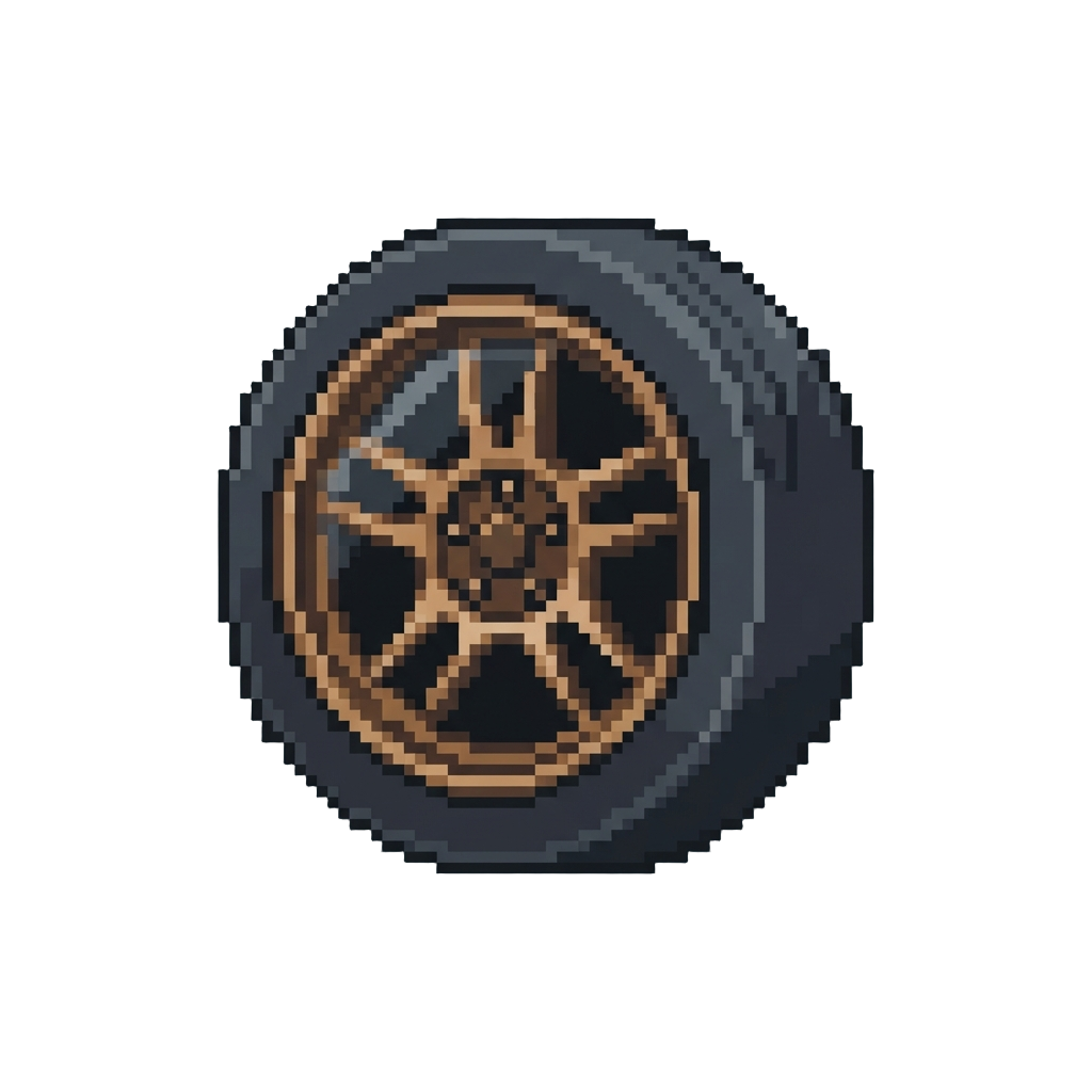 Tinted Windows and Metallic Bronze Rim Wheels