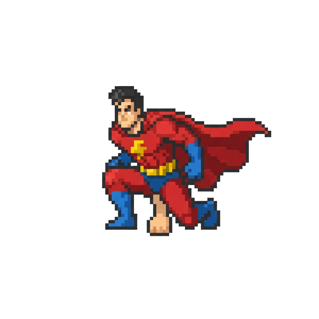 A Dramatic Superhero Landing Pose