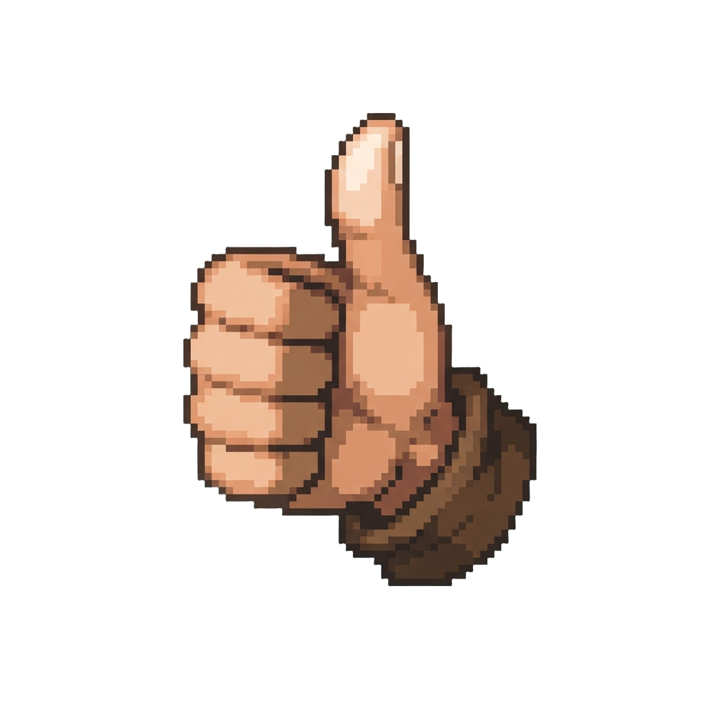 A Triumphant Thumbs-up Spin