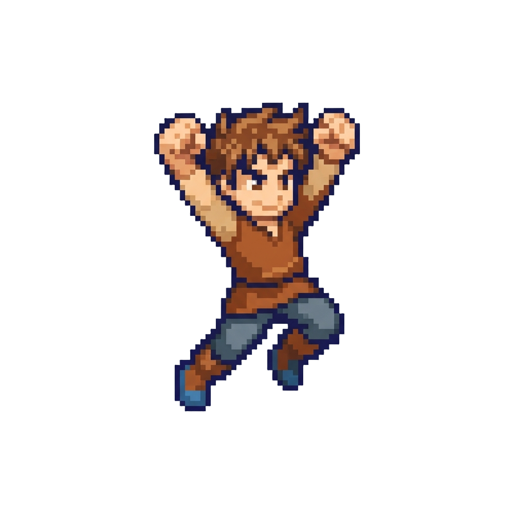A Double Fist-pump Jump
