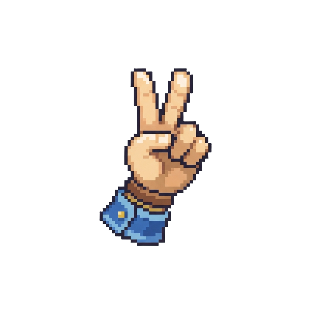 A Playful Victory Wave