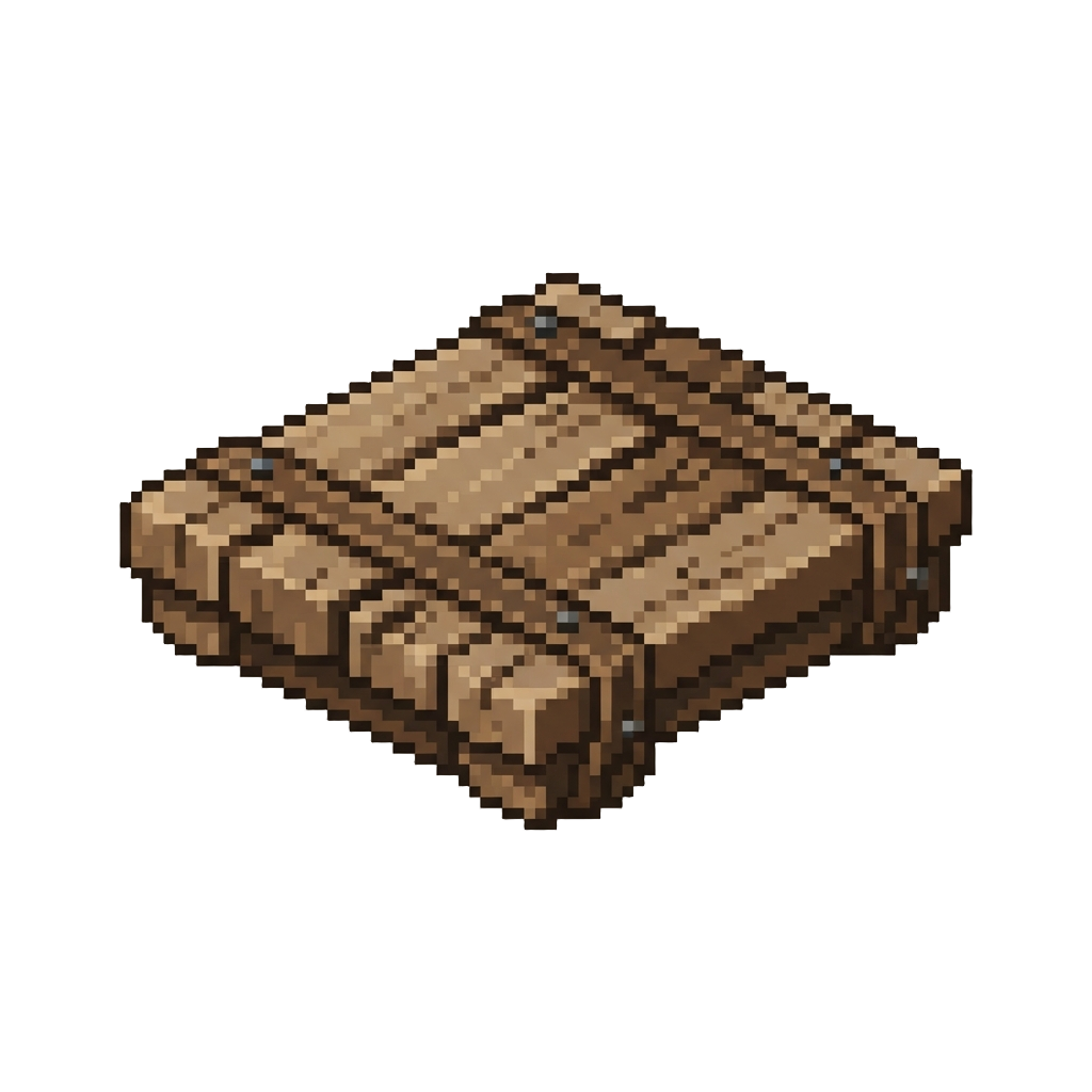 A Rickety Wooden Plank Platform