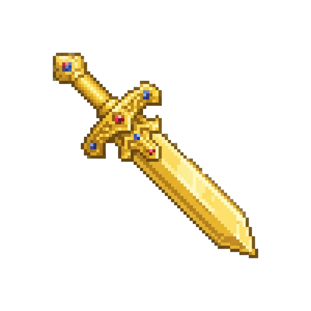 A Golden Trophy Sword