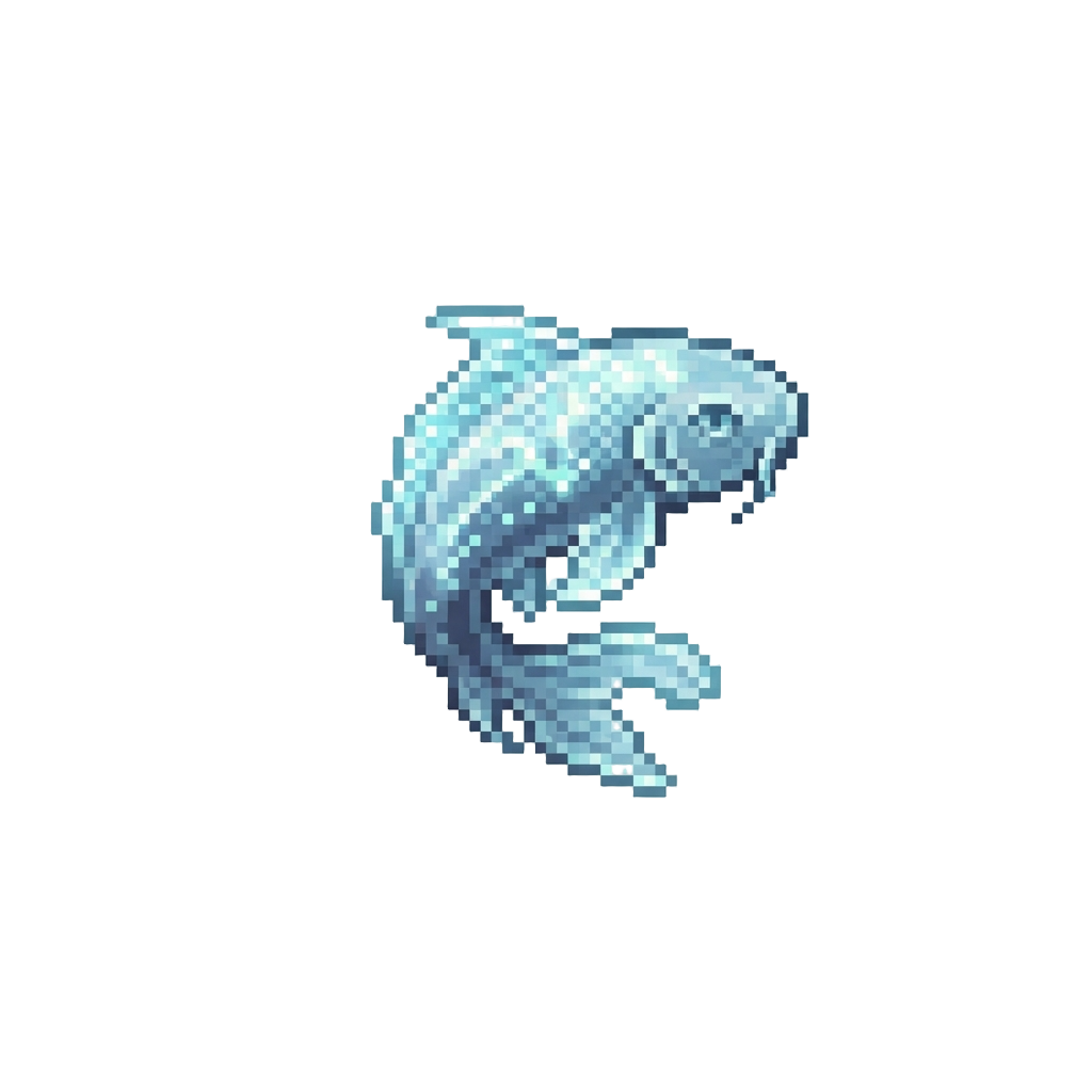 A Shimmering Phantom Koi