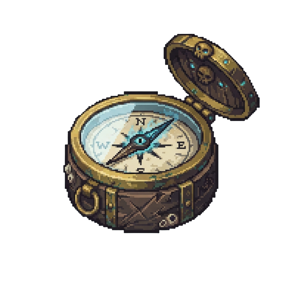 A Haunted Pirate Compass