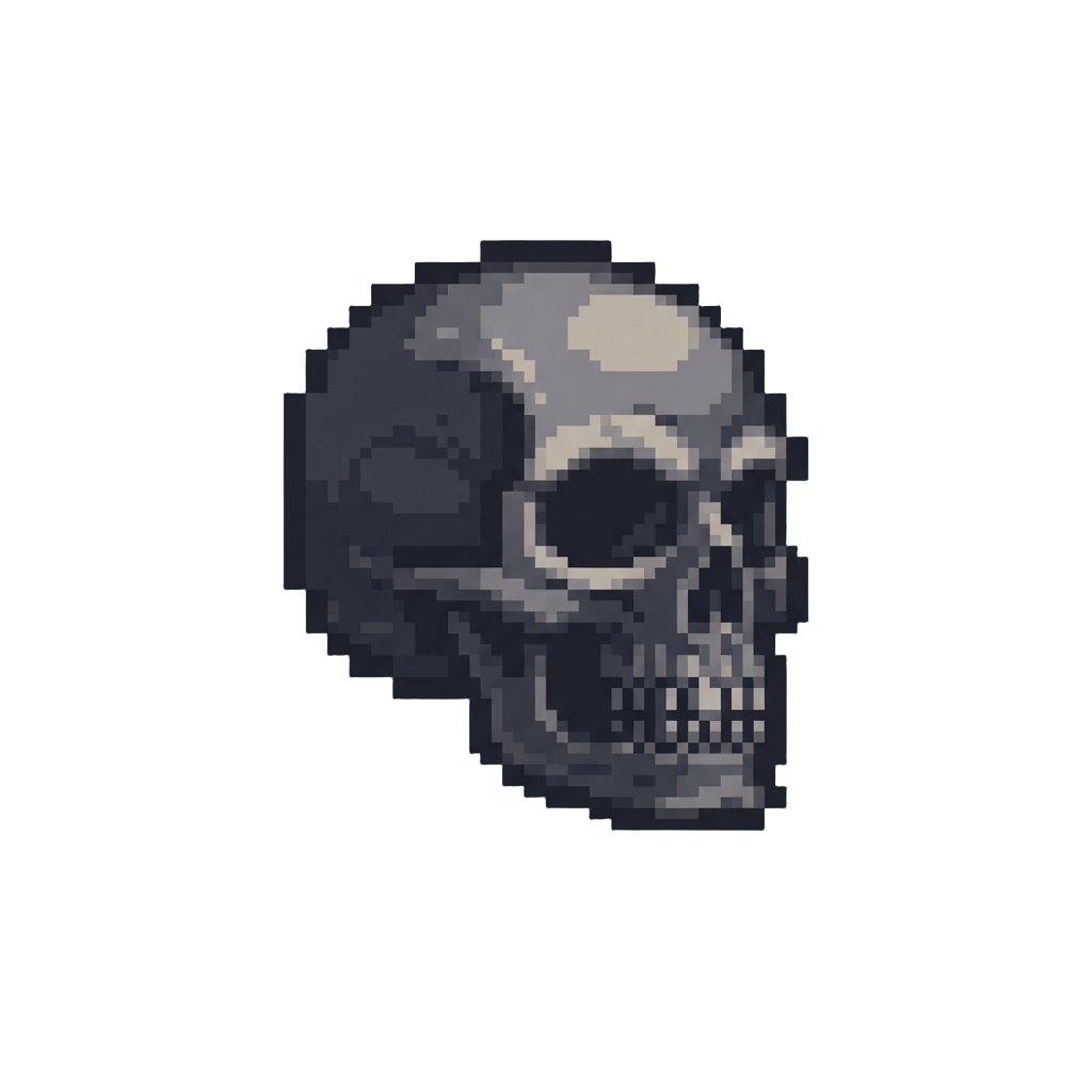 A Dark Shadowy Skull