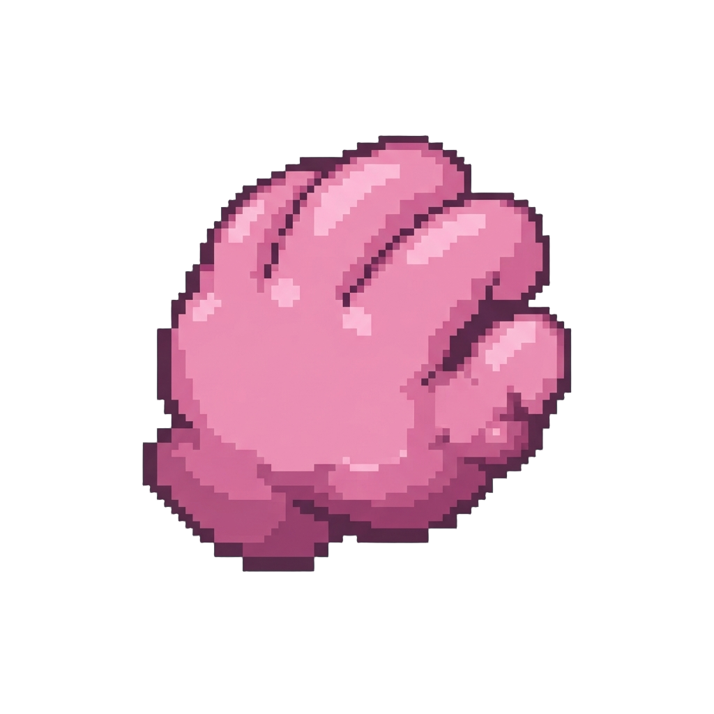 A Huge Pink Cartoonish Swollen Hand