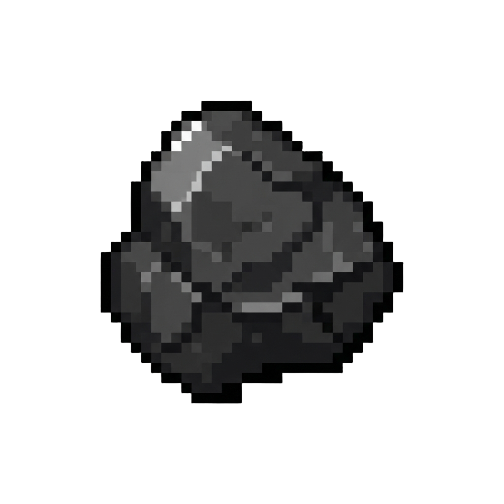 A Single Piece of Black Coal
